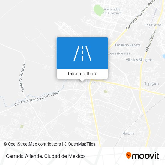 Mapa de Cerrada Allende