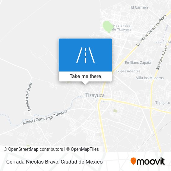Cerrada Nicolás Bravo map