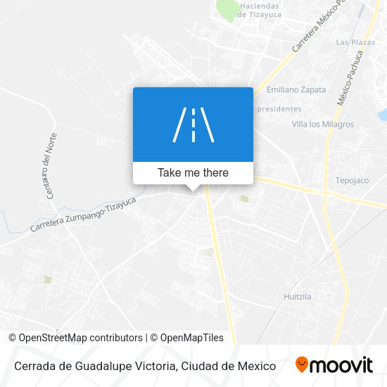 Cerrada de Guadalupe Victoria map