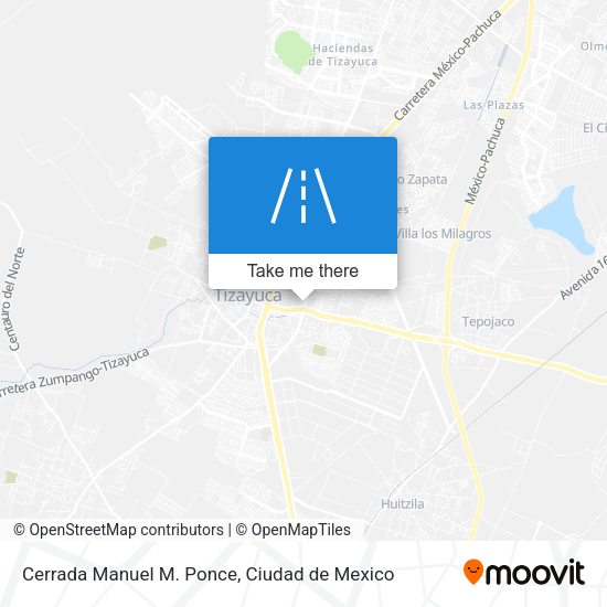 Mapa de Cerrada Manuel M. Ponce