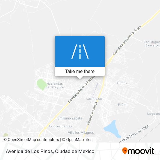 Avenida de Los Pinos map