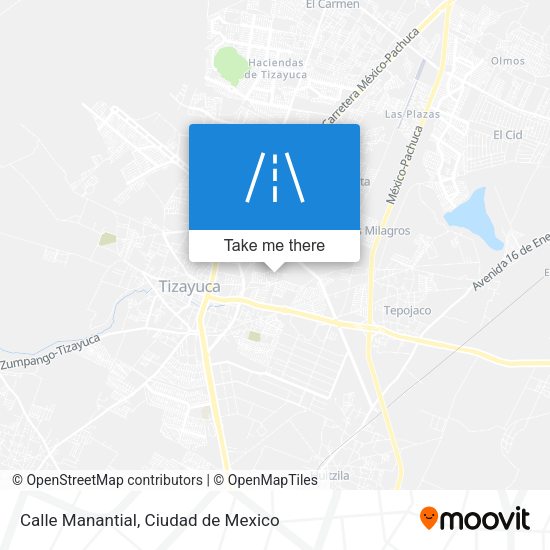 Mapa de Calle Manantial