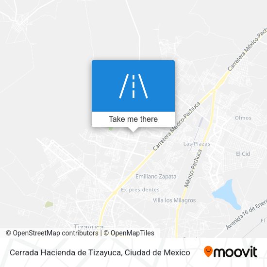 Cerrada Hacienda de Tizayuca map