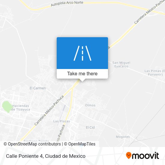 Calle Poniente 4 map