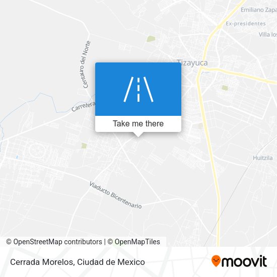 Mapa de Cerrada Morelos
