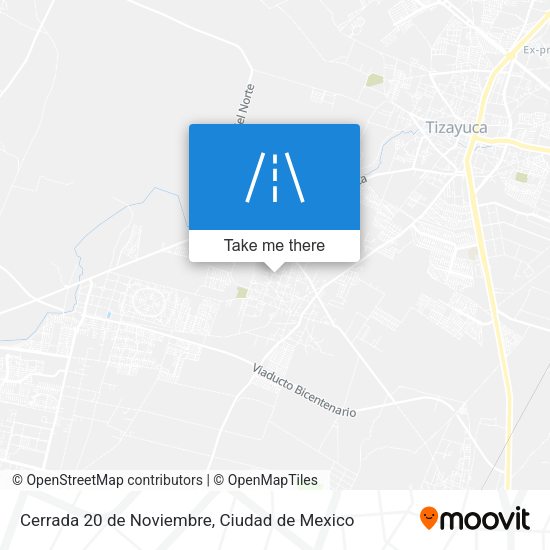 Cerrada 20 de Noviembre map