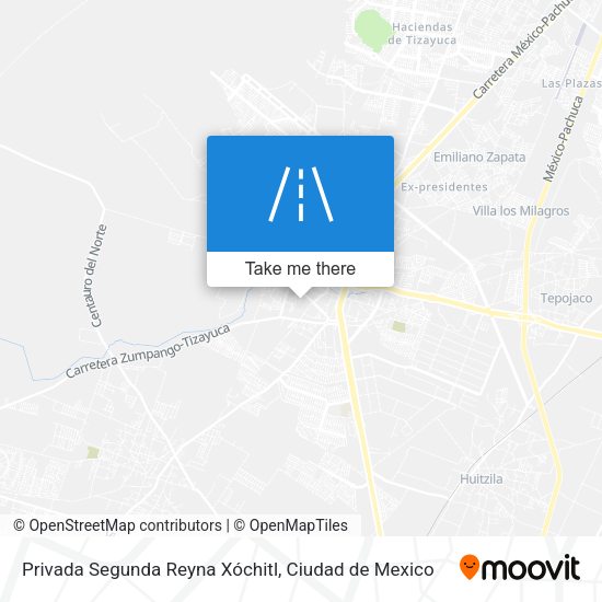 Privada Segunda Reyna Xóchitl map