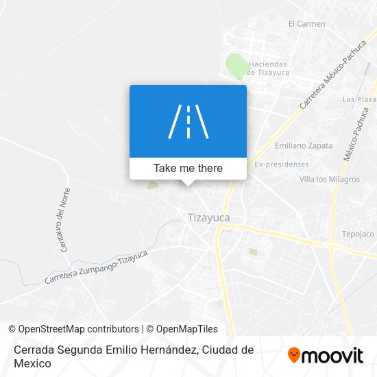 Cerrada Segunda Emilio Hernández map