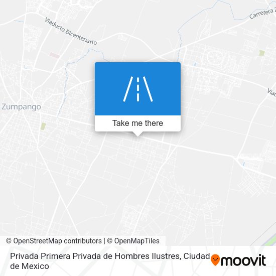 Mapa de Privada Primera Privada de Hombres Ilustres