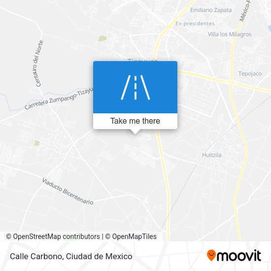 Calle Carbono map