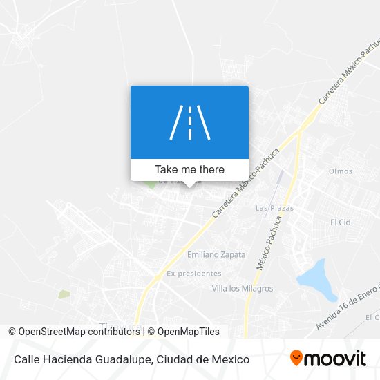 Calle Hacienda Guadalupe map