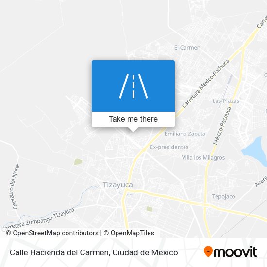 Calle Hacienda del Carmen map