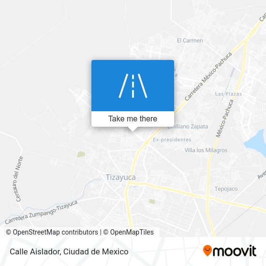 Calle Aislador map