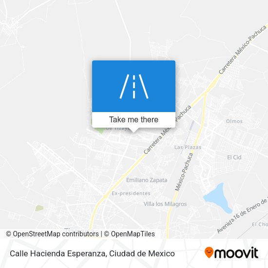 Mapa de Calle Hacienda Esperanza