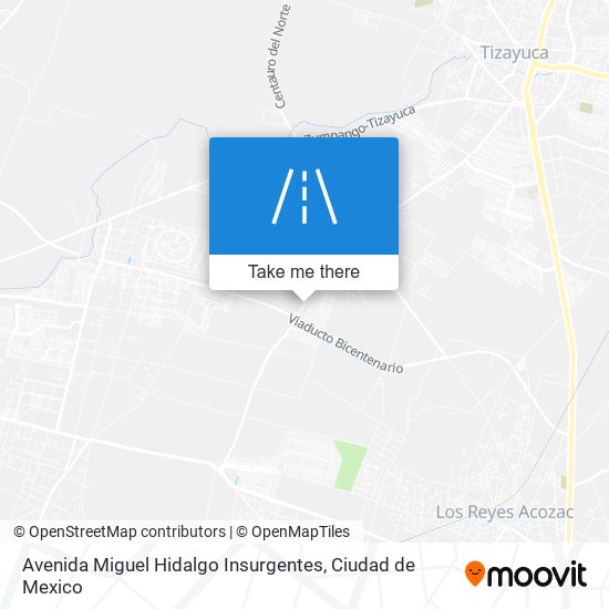 Mapa de Avenida Miguel Hidalgo Insurgentes