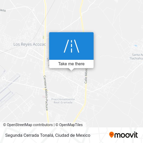 Segunda Cerrada Tonalá map