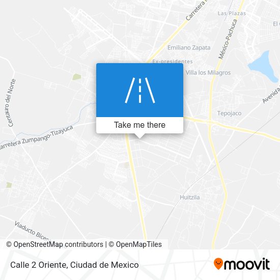 Calle 2 Oriente map