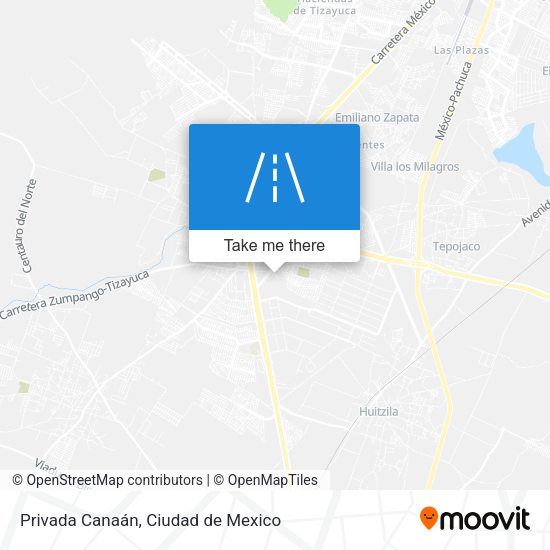 Privada Canaán map