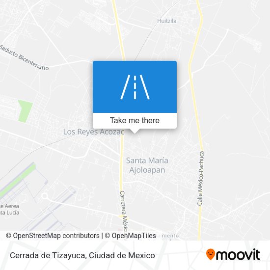 Cerrada de Tizayuca map