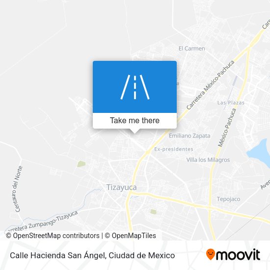 Calle Hacienda San Ángel map