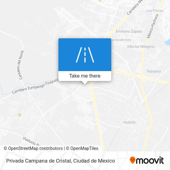 Privada Campana de Cristal map