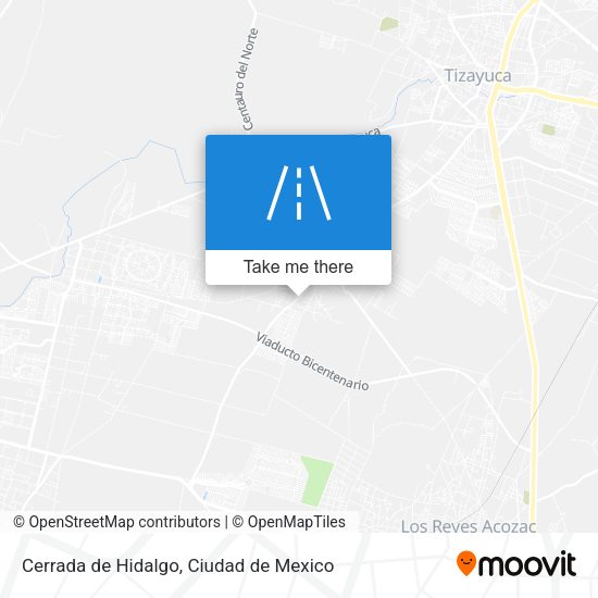 Cerrada de Hidalgo map