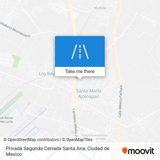 Privada Segunda Cerrada Santa Ana map