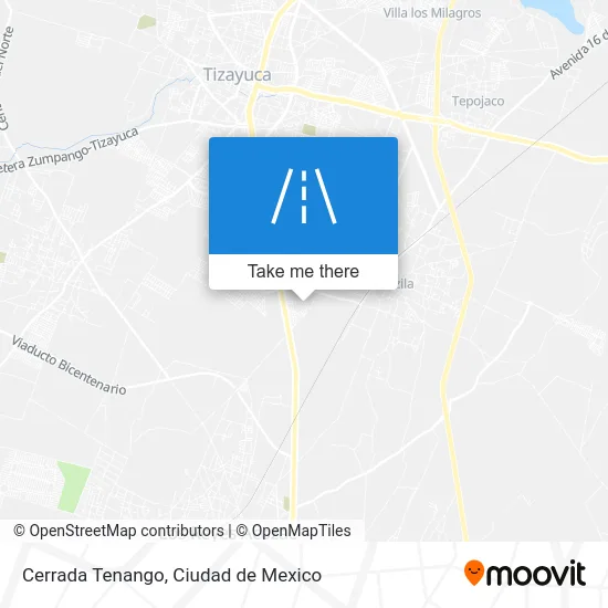Cerrada Tenango map