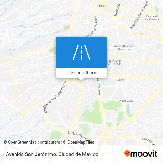 Avenida San Jerónimo map