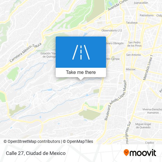 Calle 27 map