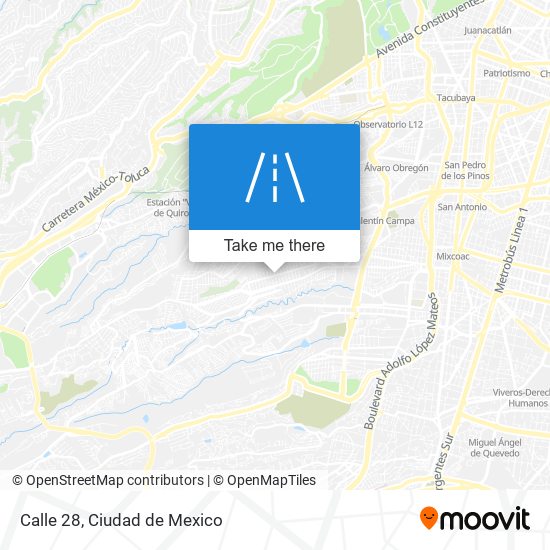 Calle 28 map