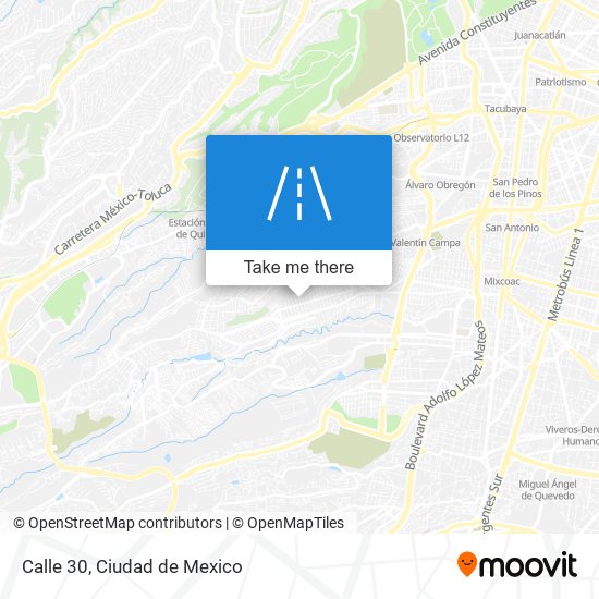 Calle 30 map
