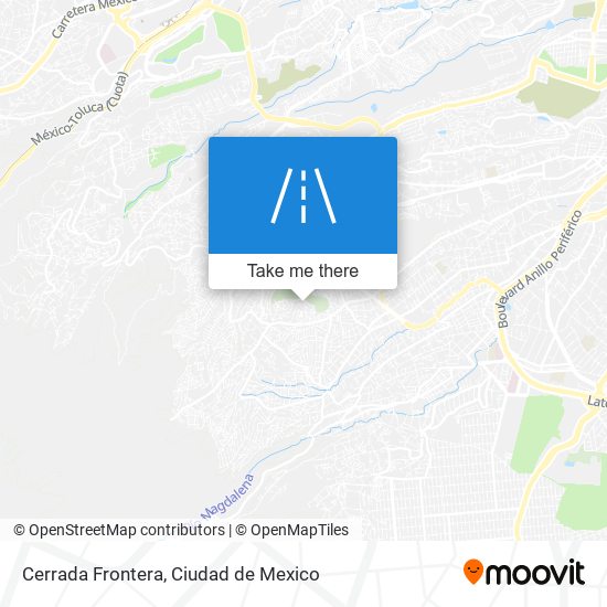 Cerrada Frontera map