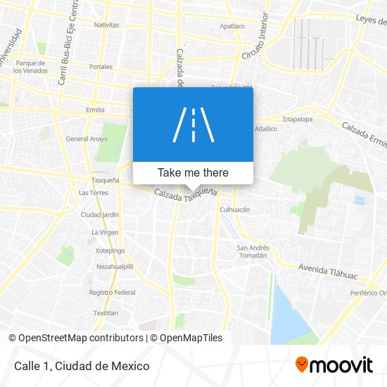 Calle 1 map