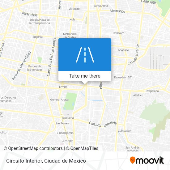 Circuito Interior map