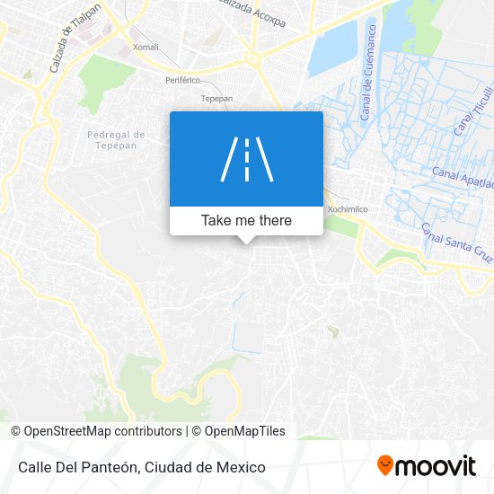 Mapa de Calle Del Panteón