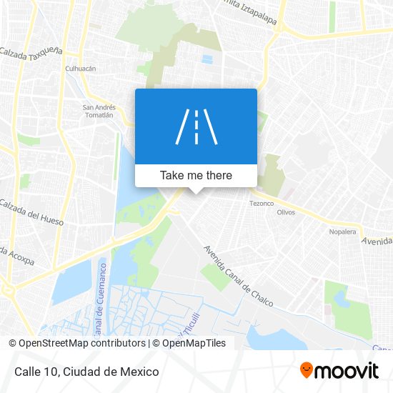Calle 10 map
