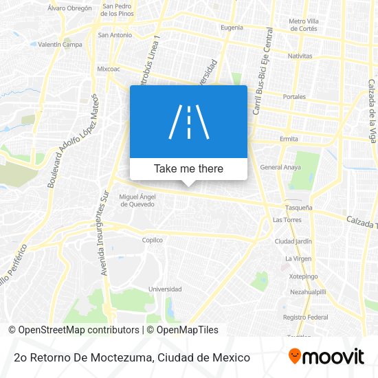 2o Retorno De Moctezuma map