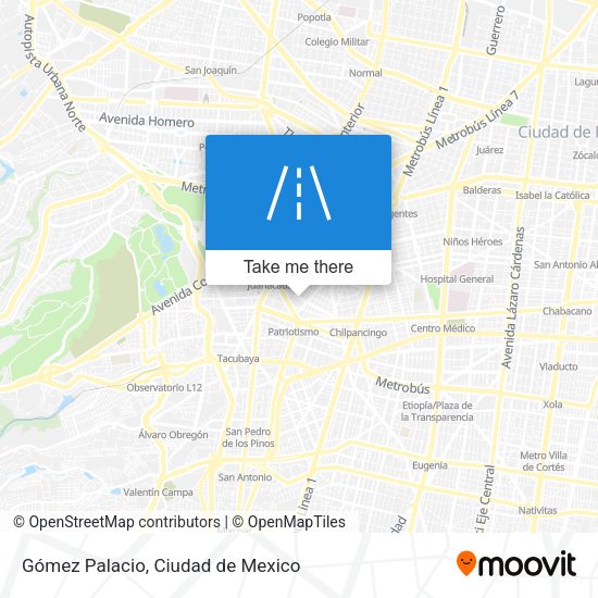 Gómez Palacio map