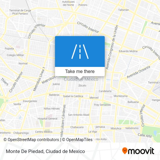 Mapa de Monte De Piedad