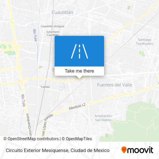 Mapa de Circuito Exterior Mexiquense