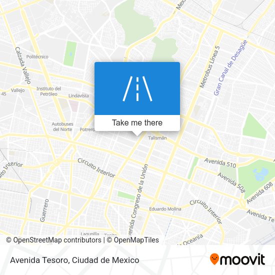 Avenida Tesoro map