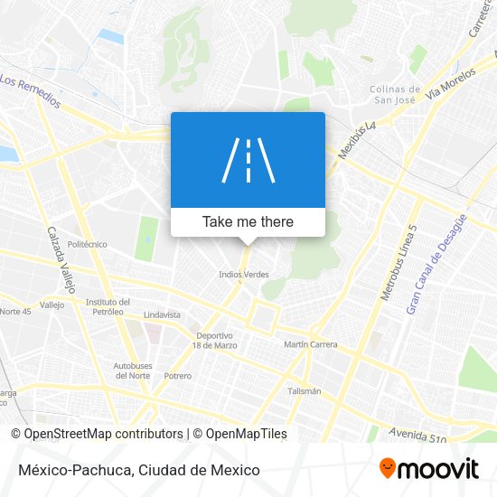 México-Pachuca map