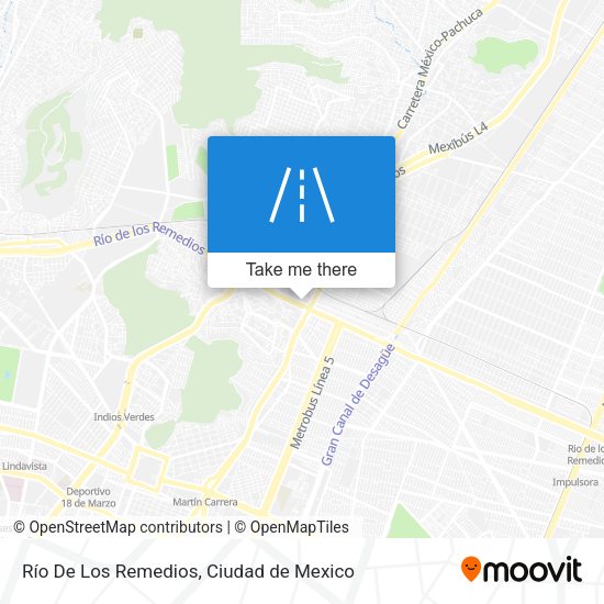 Río De Los Remedios map