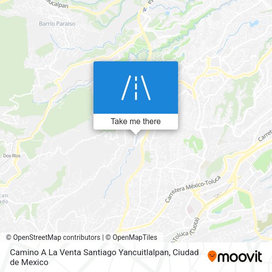 Mapa de Camino A La Venta Santiago Yancuitlalpan