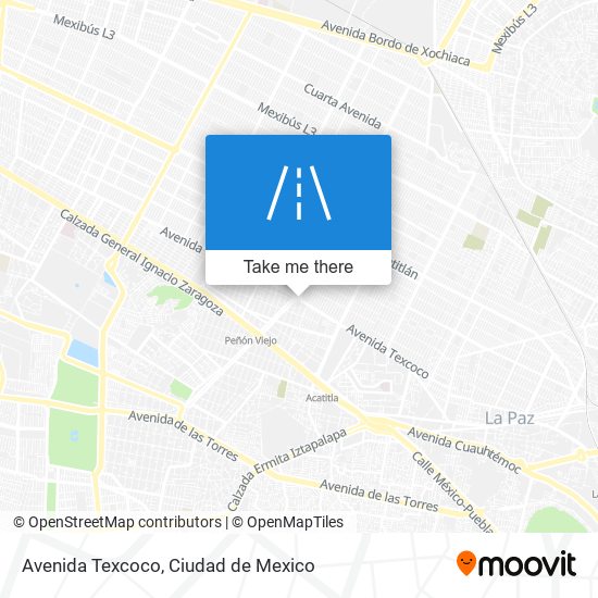 Avenida Texcoco map