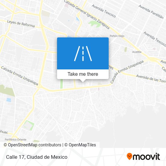 Calle 17 map