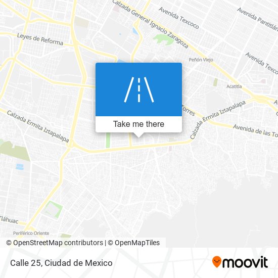 Calle 25 map