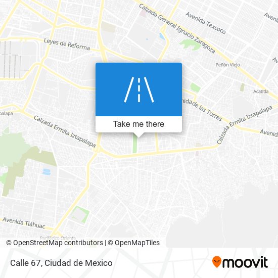 Calle 67 map