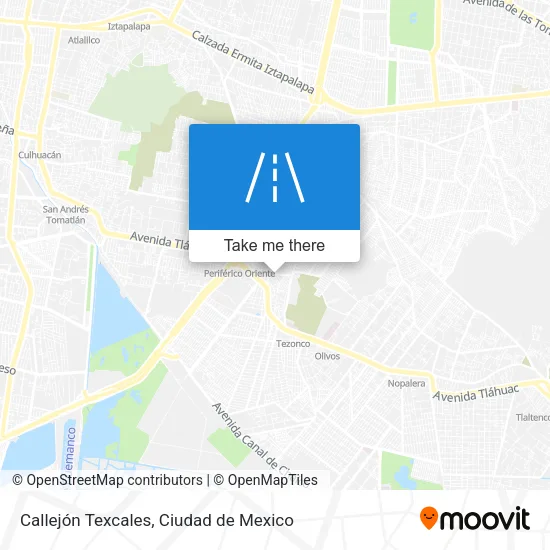 Mapa de Callejón Texcales